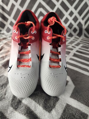 Nike Hyperdiamond 4 Elite Softball Cleats Black/White/Red Women's Size 9.5