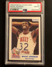 Magic Johnson 1984 Star All Star Game Denver Police PSA 8 NM-MT