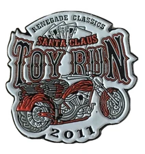 Harley Davidson Santa Claus Toy Run Pin 2011 Renegade Classics Bike Pin A467