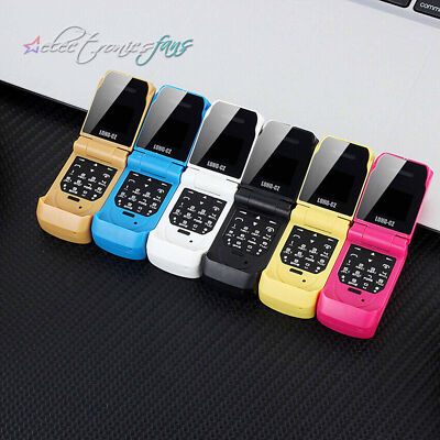 Mini Flip Mobile Phone LONG-CZ J9 0.66'' Smallest Cell Phone Wireless Bluetooth
