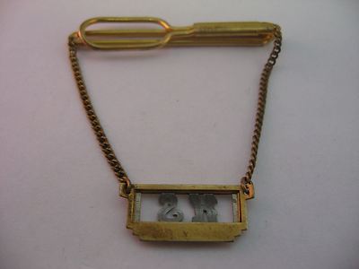 Barre De Cravate Vintage 'Henry Letters' - Clip Porte-Cravate Rétro - Occasion Très Bon État