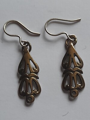 Kalevala Koru, Aurinkoleijona Ohrringe, Bronze, Finnland, Vintage, Klassik