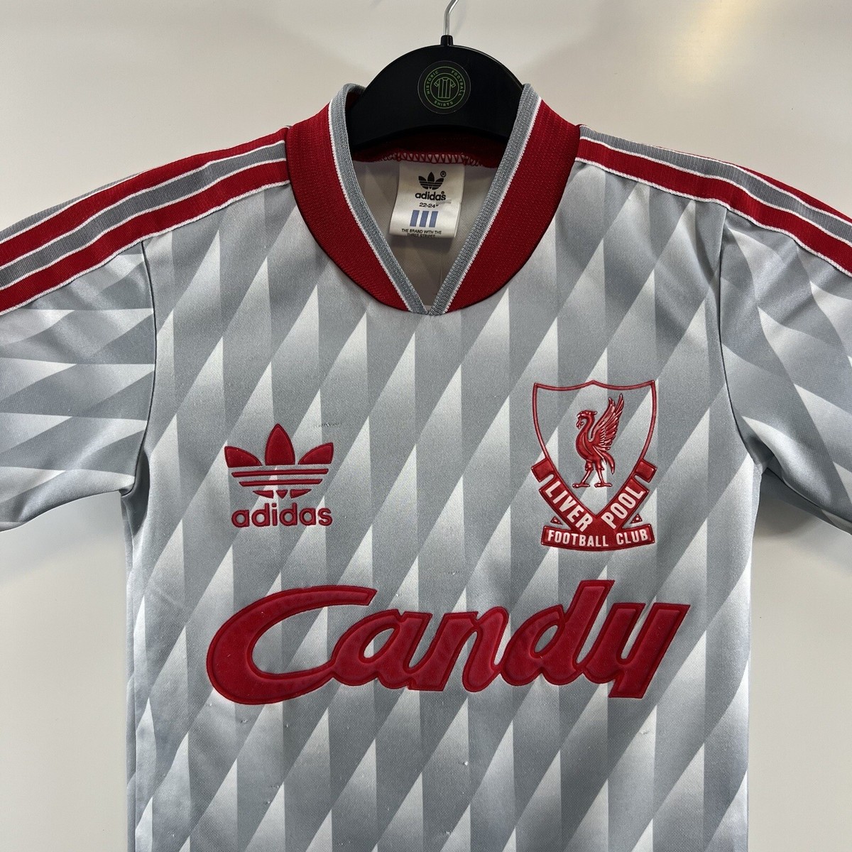 Liverpool Away Football Shirt 1989/91 Children's 4/5 Years Adidas
