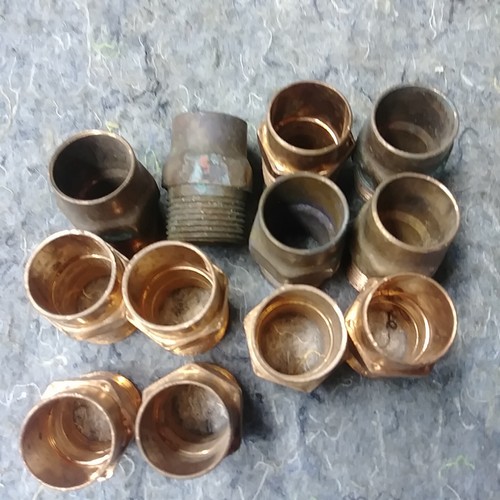 Lot of 12 3/4' Copper Sweat MIP Adaptor