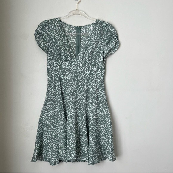Princess Polly The Sting Green Leopard Print Mini Dress 0 | eBay