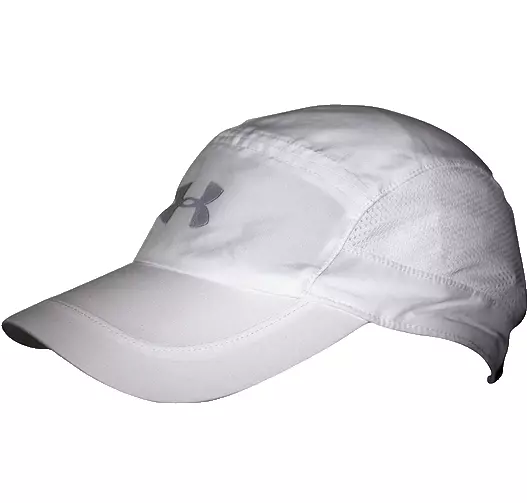 NEW Under Armour Women s HeatGear Perforated Run Hat Cap White 1294038 100