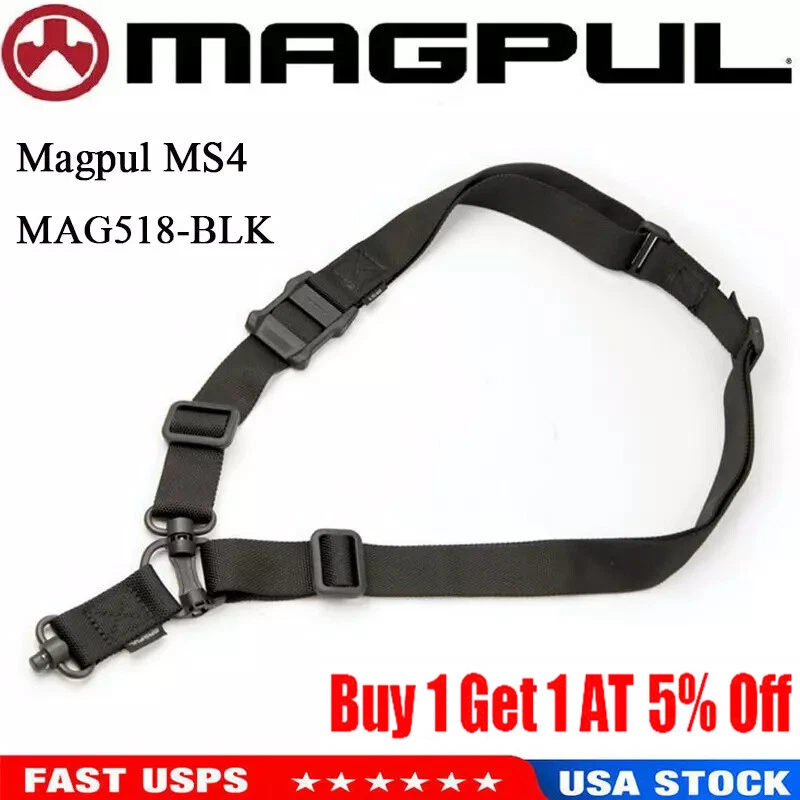Magpul MS4 GEN2 Dual QD Two-Point Multi Mission Tactical Sling - Black (MAG518)