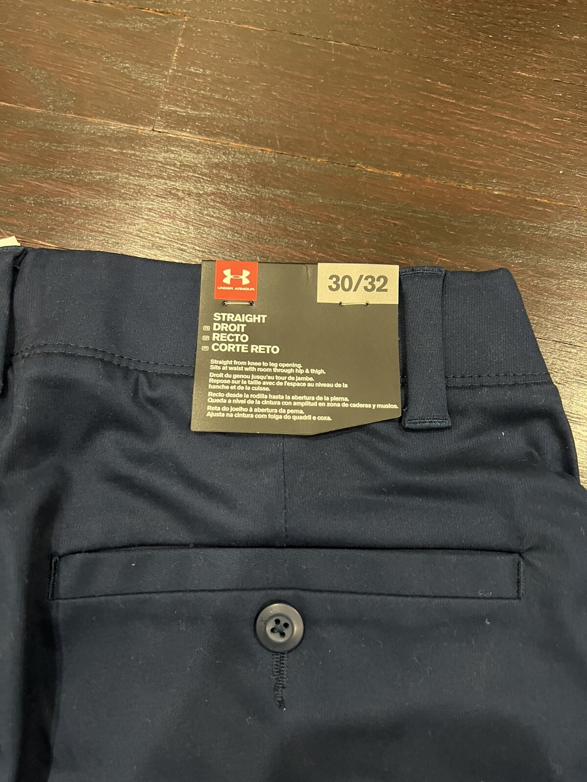 Golf Pants Straight 1342263 Navy Blue 