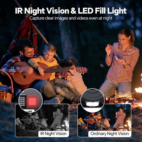 🔥Camcorder 5K Video Camera 56MP Photo 3”Touch Screen Digital DV IR Night Vision - Picture 6 of 10