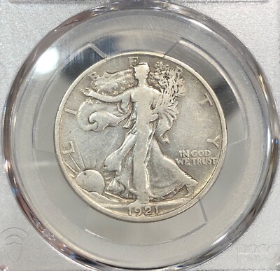 1921-S Walking Liberty Half Dollar graded F12 by PCGS KEY DATE