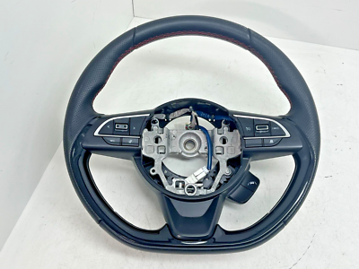 JDM SUZUKI SWIFT ZC33 RED STITCHES D SHAPE SPORTS STEERING WHEEL