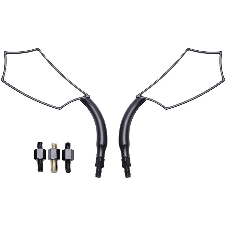 For Triumph Bonneville Speed Triple Twin Speedmaster Motorcycle Rear Mirrors 8mm - Image 4 of 4