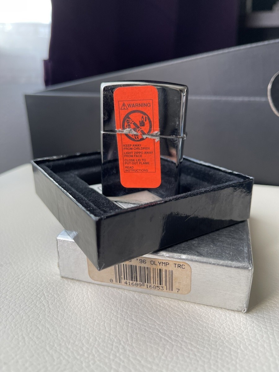 1996 Atlanta Olympic Zippo Lighter Silverplate Unfired in Original