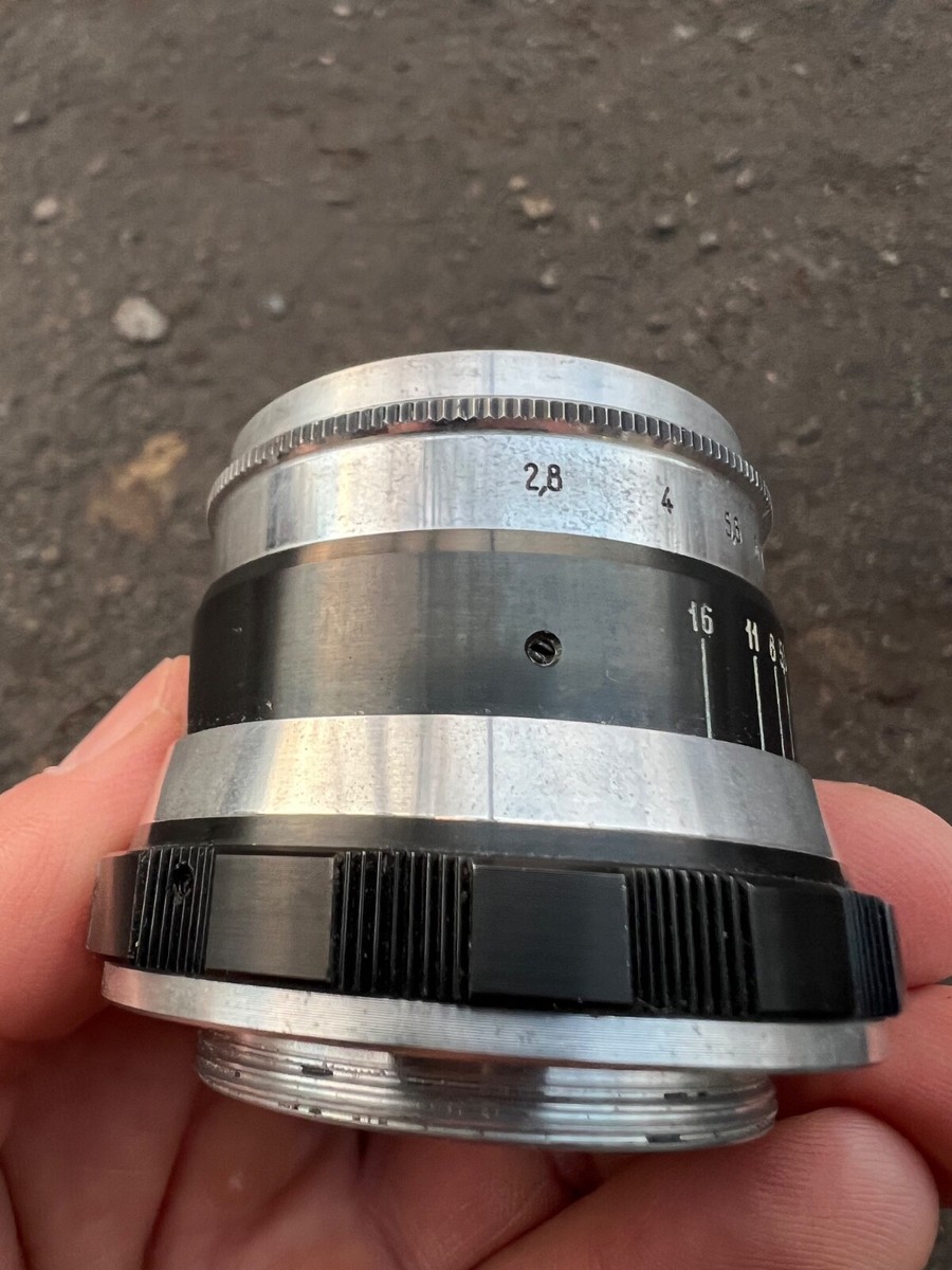 Vintage USSR Lens Industar-61 52mm f/2.8 M39 ZEBRA Leica FED Zorki
