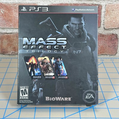 Mass Effect Trilogy (Sony PlayStation 3 PS3) CIB Complete w Inserts + Slipcover