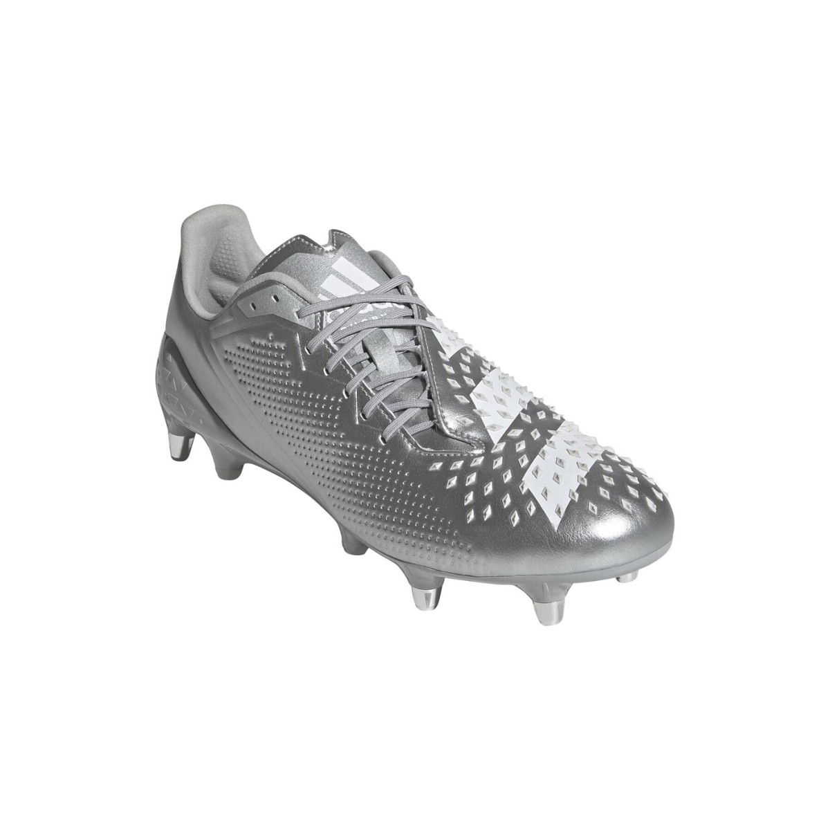 Adidas Unisex Predator Malice (SG) Rugby Boots / Silver