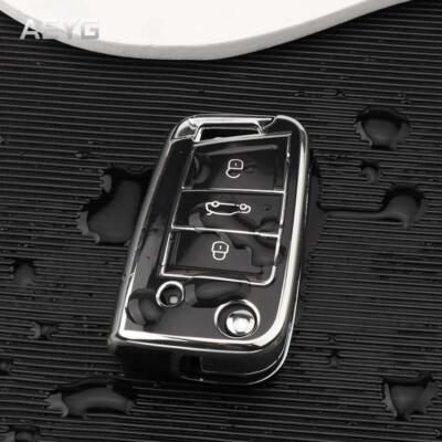 VW Volkswagen Golf 7 MK7 Tiguan MK2 For Fashion TPU Car Key Case Full Cover Fob