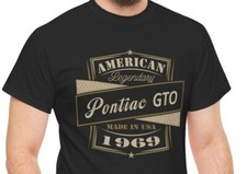 1969 Pontiac GTO Gift T Shirt  Legendary GTO  Classic Muscle Car Shirt