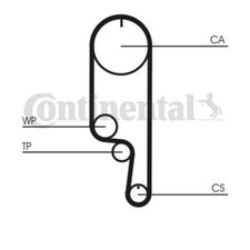 Continental Ctam CT1008WP2 Wasserpumpe + Zahnriemensatz für Chevrolet Daewoo