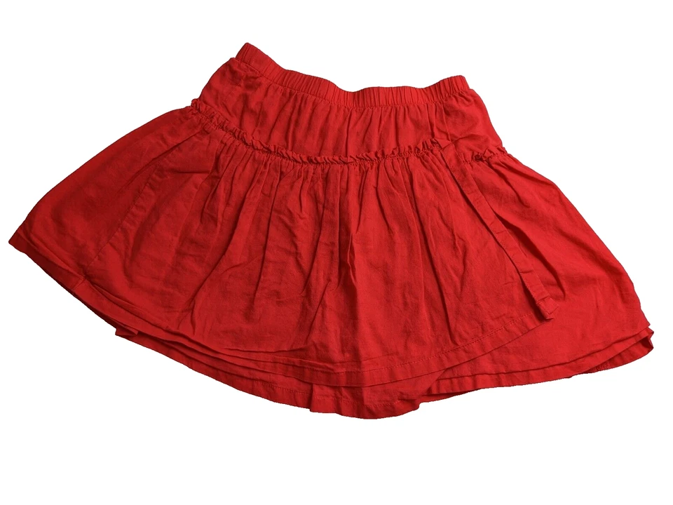 Falda atrevida de algodón con volantes rojos talla 8 Gymboree para niñas Foto 4 de 4