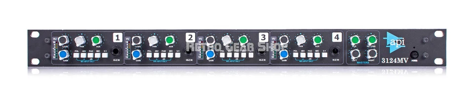 API 3124MV 4 Channel Mic Pre + Stereo Mixer Mint - Image 2 of 4
