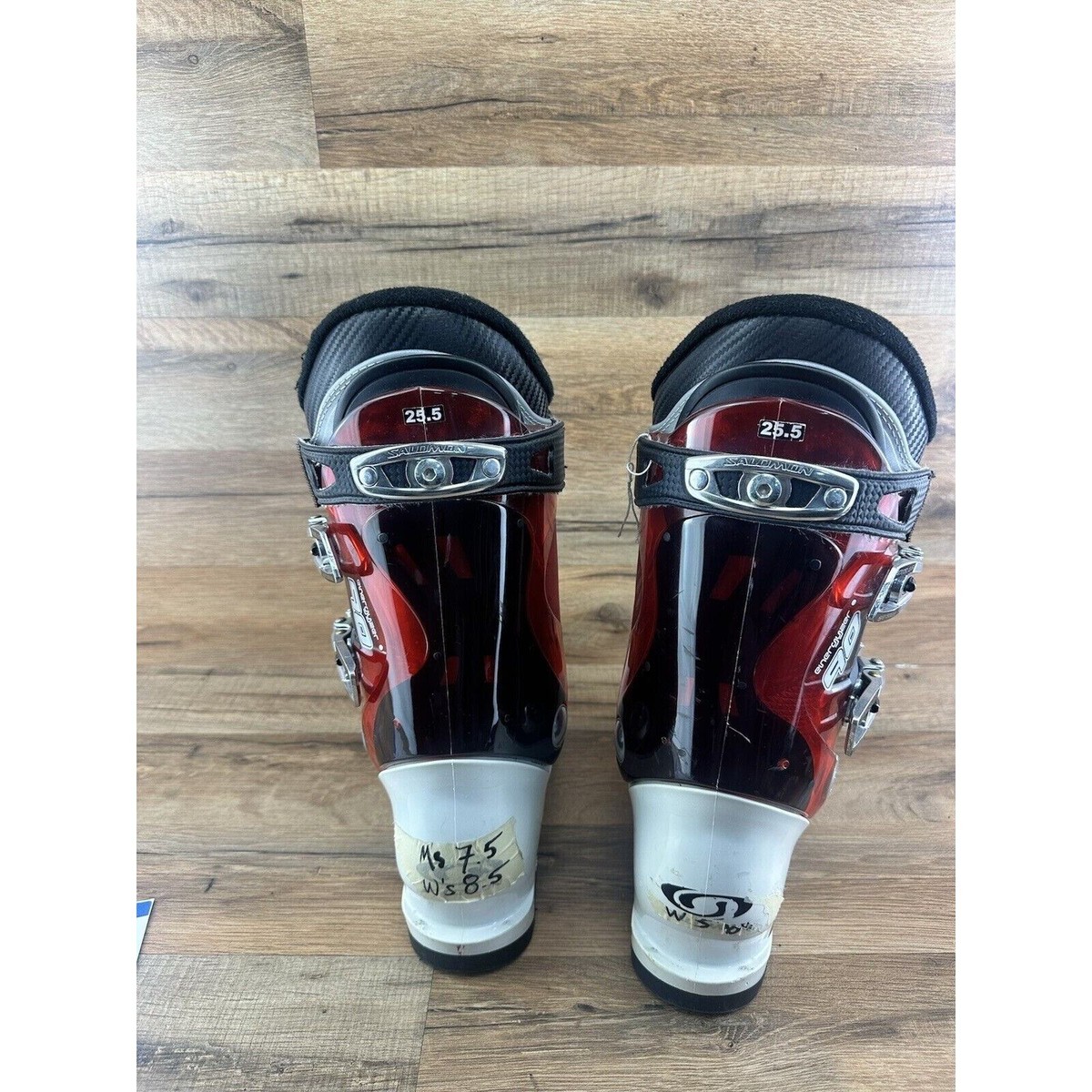 SALOMON MISSION RS7 ブーツ 25.5 Salomon Mission RS7 ski boots black and red men's size 25 Men's