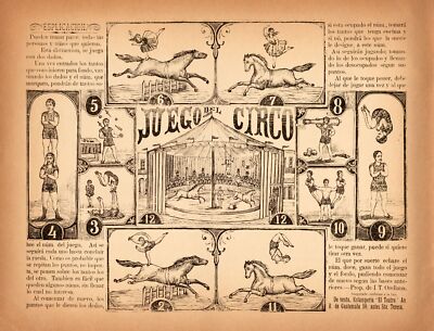 8504.Decoration Poster.Home Room wall interior design.Old Circus Game in Spanish