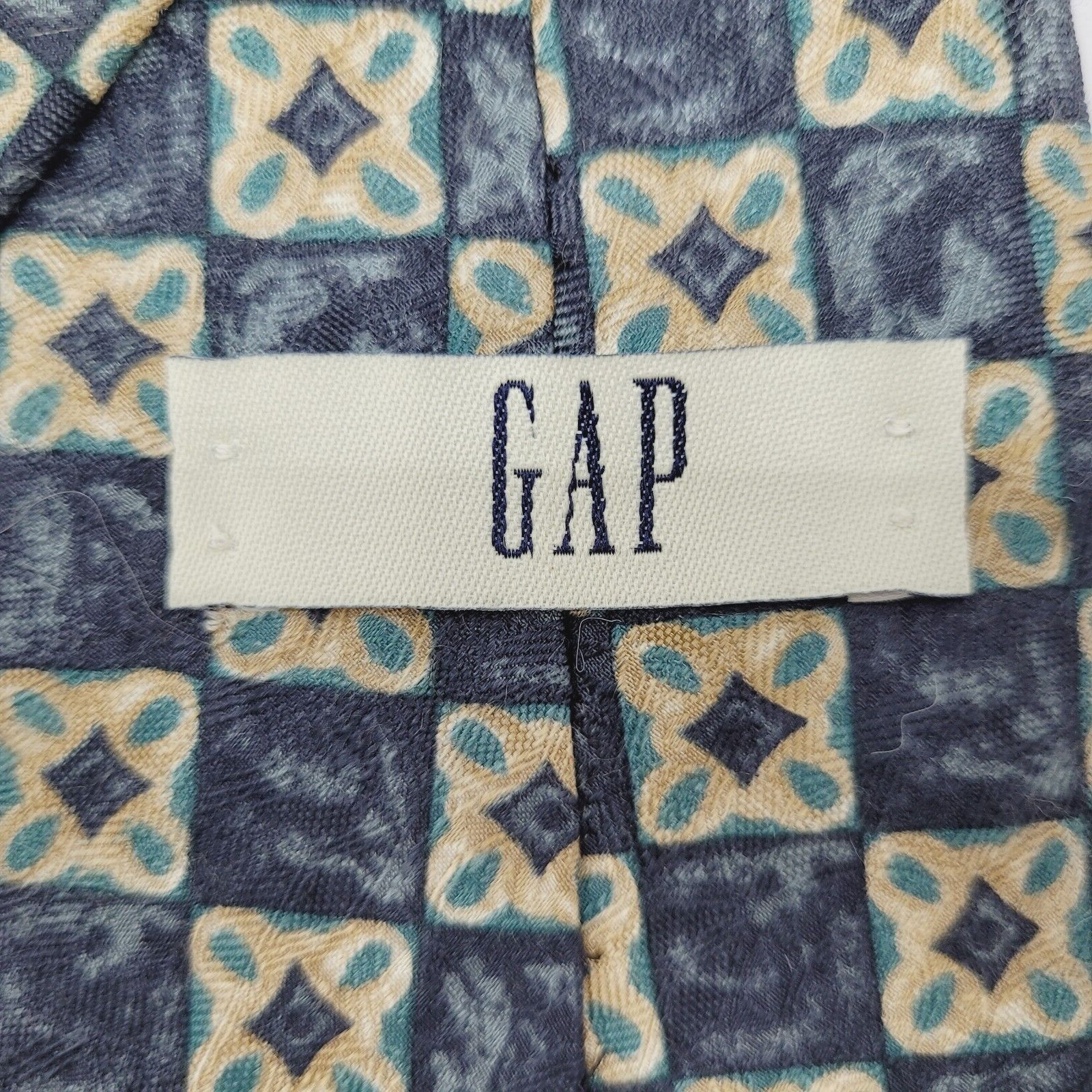 GAP Old Fashioned Style Pattern Geometric Blue Li… - image 4