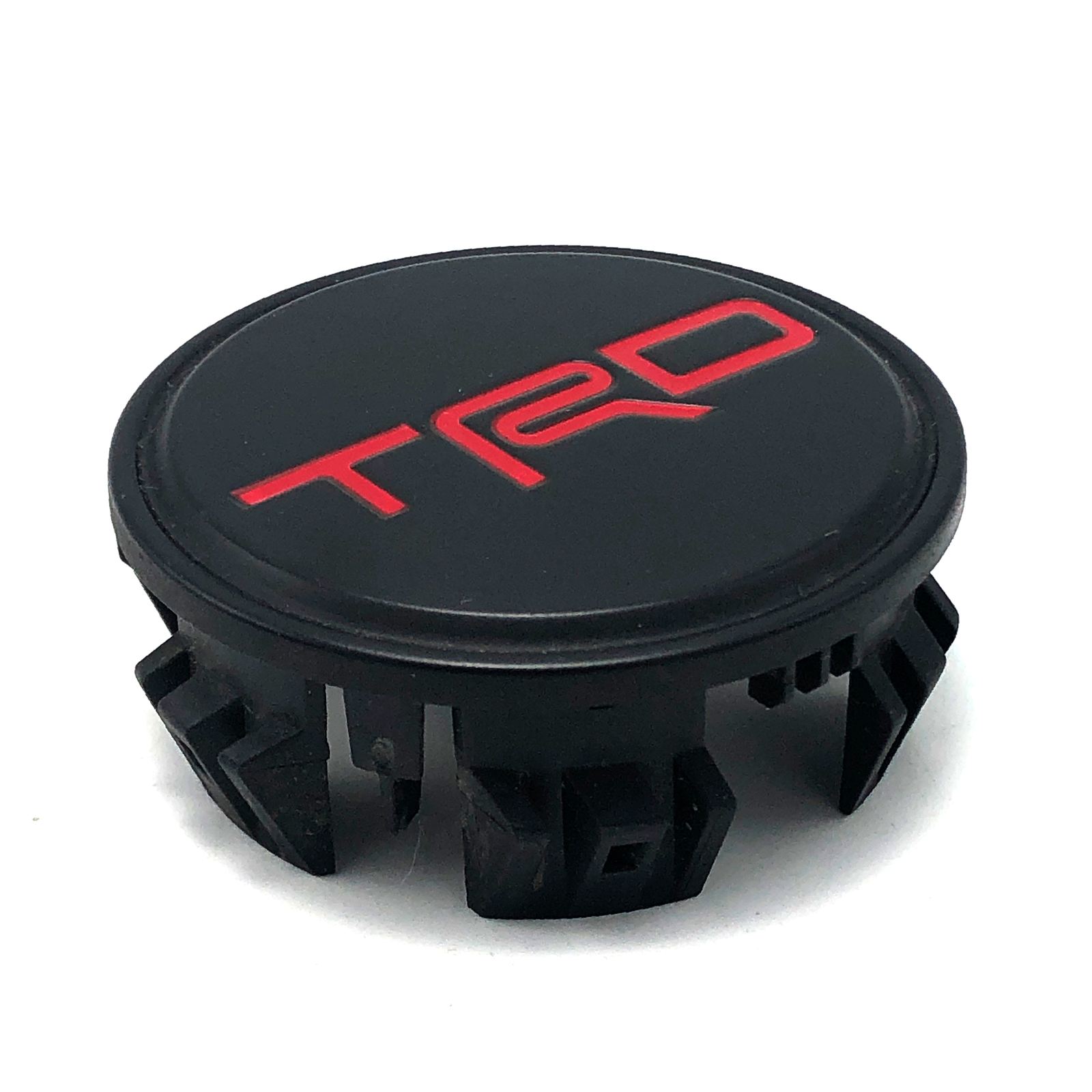 Toyota TRD Wheel Center Cap 2.375" OD Matte Black & Red Snap In OEM