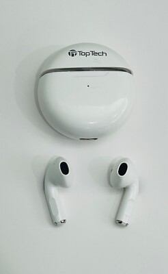 Top Tech Ture Wireless Earbuds with charger case w/ 20 hours Bluetooth playing