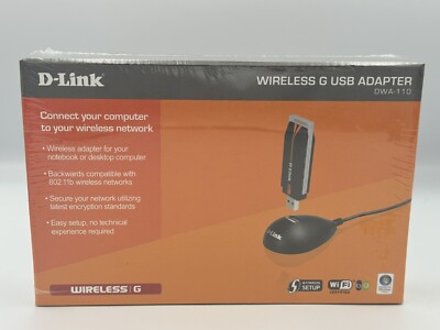 NEW in the box D-Link Wireless G USB Adapter DWA-110