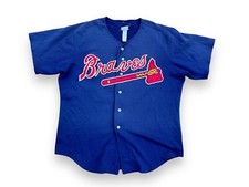 Vintage Atlanta Braves Wilson Baseball Jersey USA Made Team Sewn Mississippi