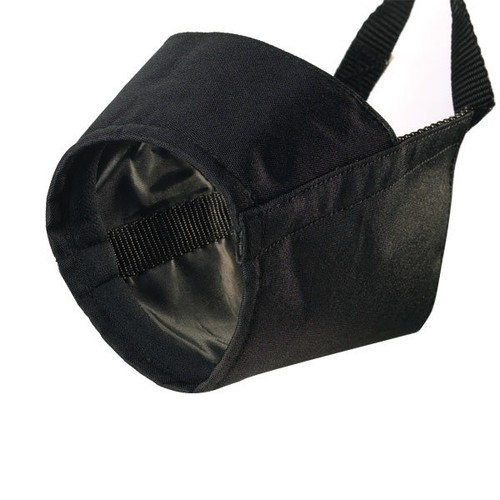 NYLON LINED MUZZLES for DOGS Black 9 Sizes Soft Dog Muzzle Collection - Picture 3 of 4