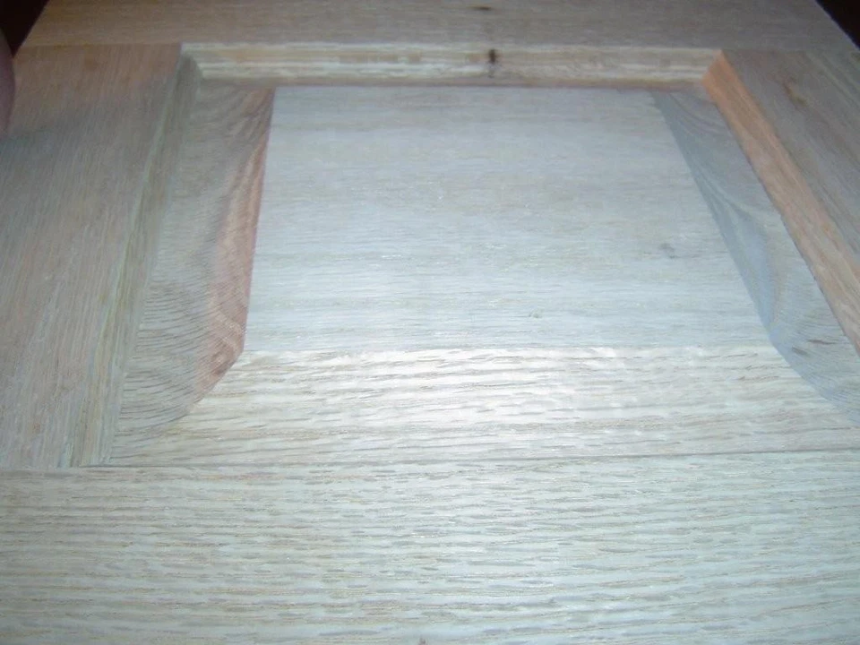 Puertas de gabinete, panel elevado sin terminar roble o GRADO DE PINTURA Foto 2 de 4