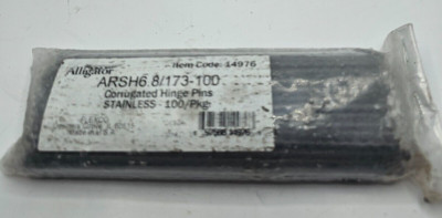 (QTY 100) Flexco Alligator ARSH 6.8/173-100 Corrugated Hinge Pin Stainless 14976