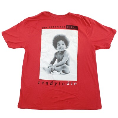 Brooklyn Mint The Notorious B.I.G. Biggie Smalls Red Shirt XXL