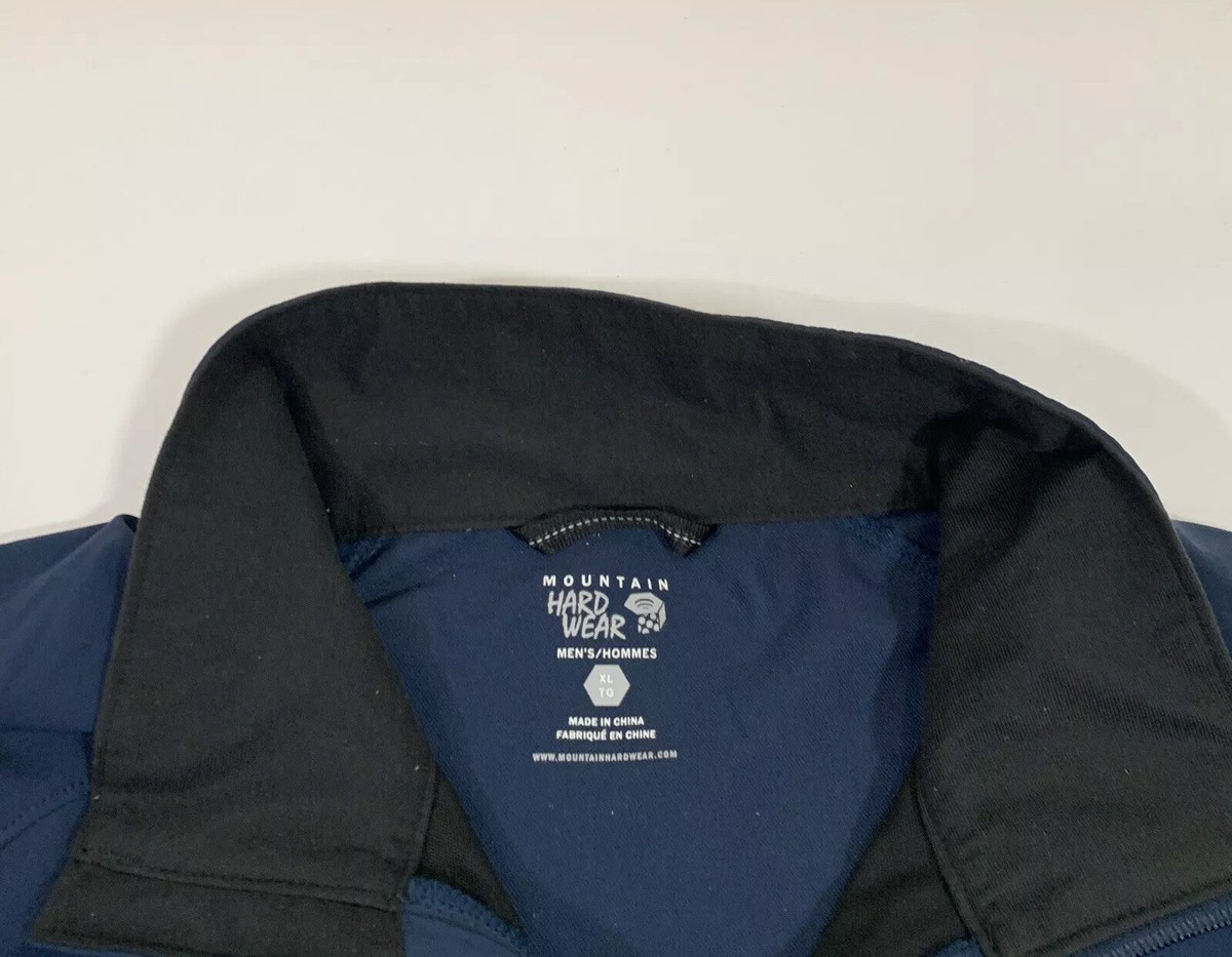 Mountain Hardwear Men's XL Softshell Jacket Blue Light Soft Mountain Hardwear Men's XL Softshell Jacket Blue Light Soft