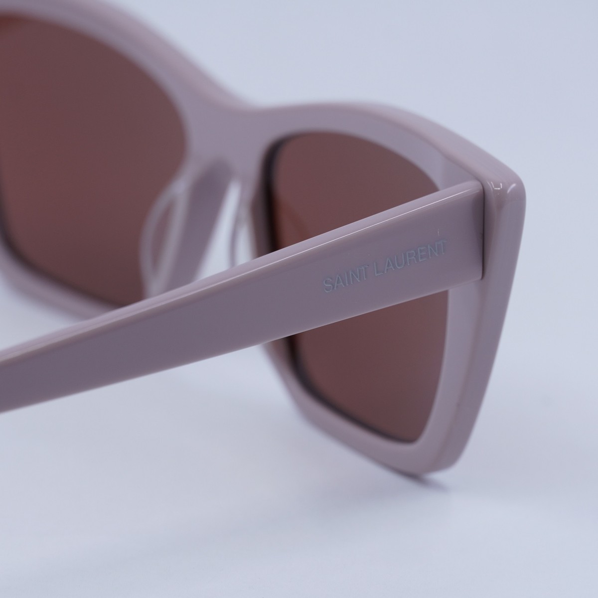 Saint Laurent SL276 MICA 058 55mm Rectangular Cat-Eye Pink Brown Sunglasses SL 276 MICA in Brown | Saint Laurent | YSL US | ID  main image 4