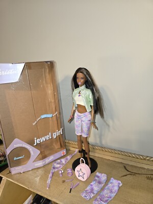 Vintage 2000 Jewel Girl Christie Barbie Doll African American 