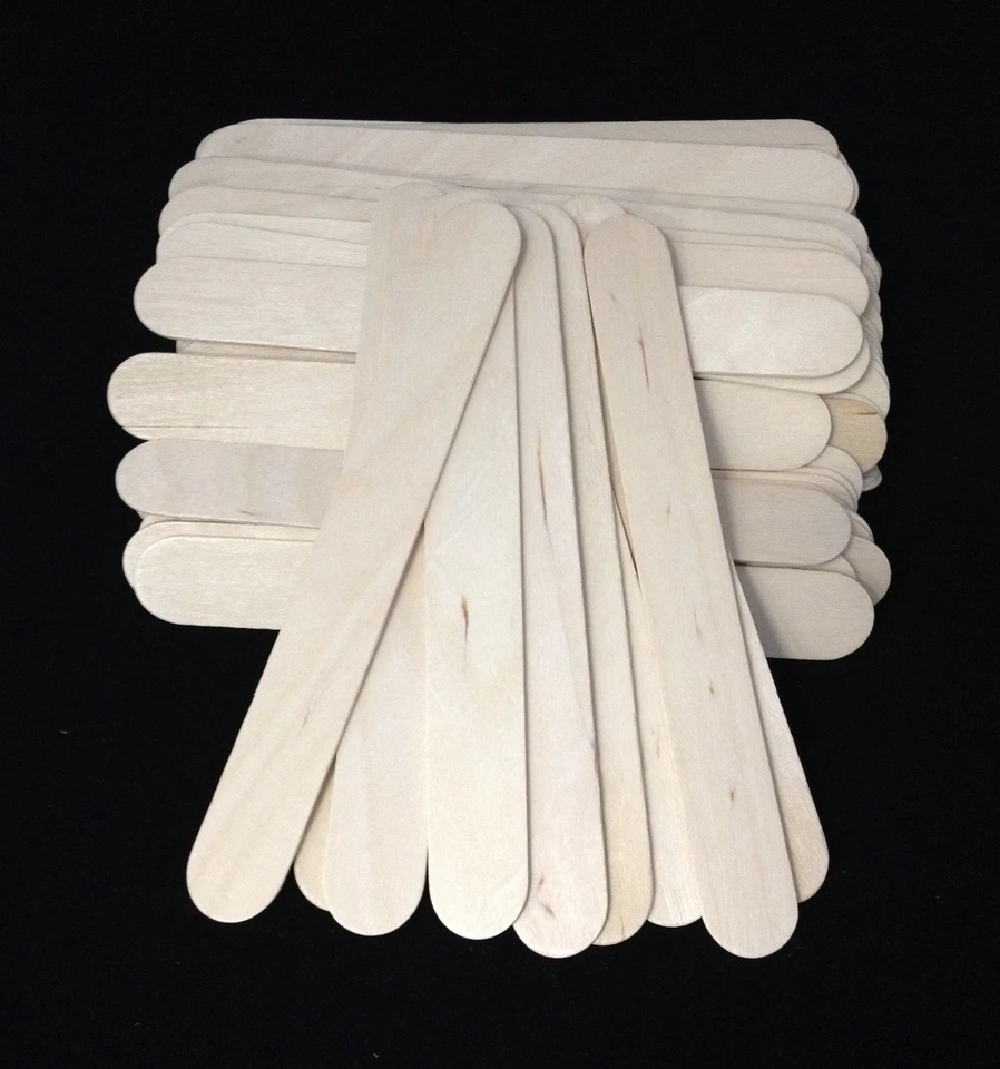 100 Holzspatel Unigloves Wachs Tattoo Modellbau Hobby Spatel Holzmundspatel