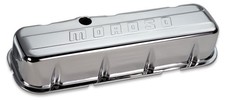 Moroso Chrome Be Valve Covers Bbc Tall With Baffle - Steel Pair