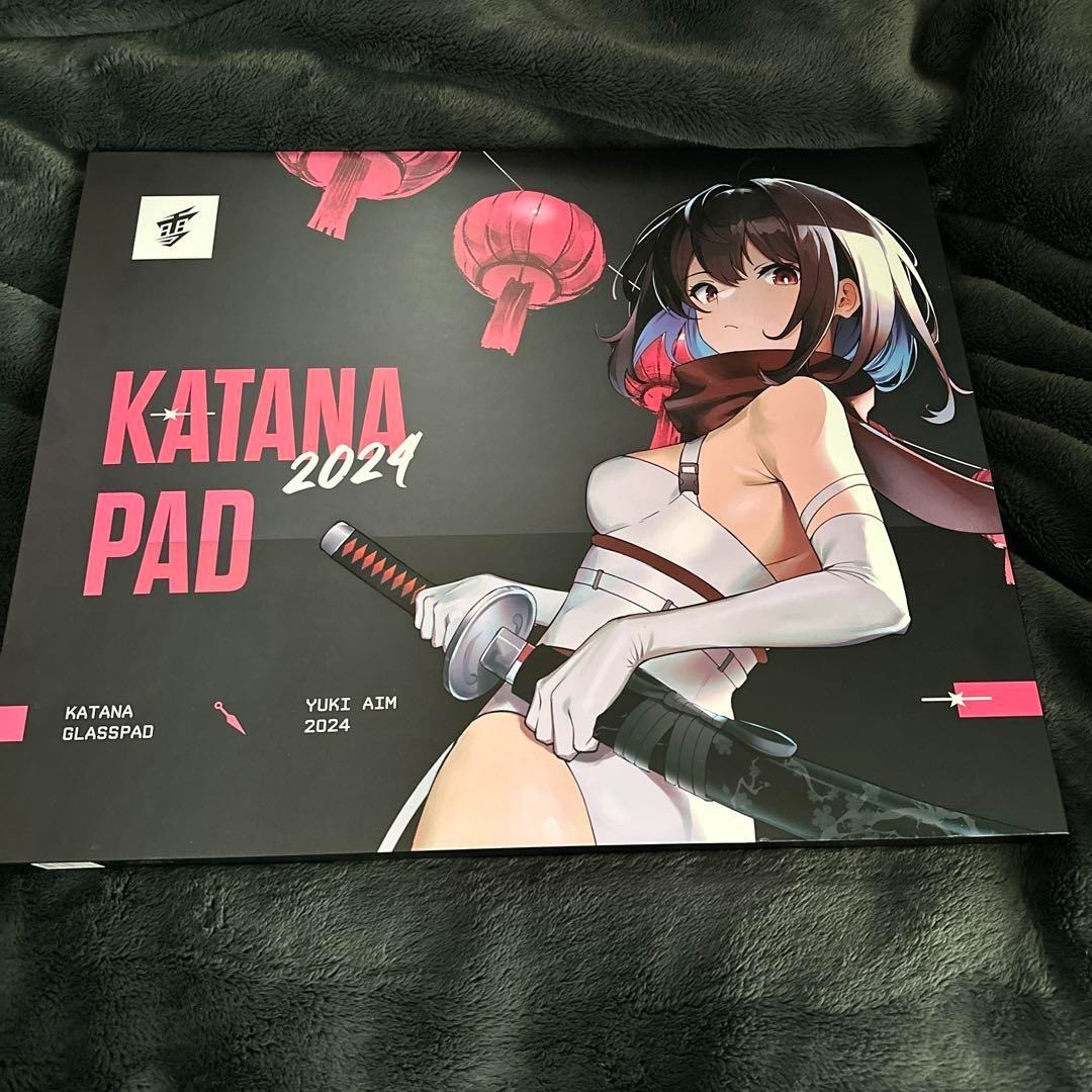 2枚セットYuki Aim Katana Black Large Yuki Aim - Katana LARGE Mousepad Limited (Black)