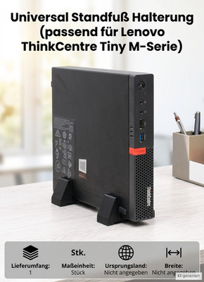 Universal Standfuß Halterung passend für Lenovo ThinkCentre Tiny M-Serie Stand m