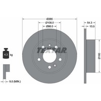 2X Textar 92096300 Bremsscheibe FüR Renault Espace Avantime JE0 DE0