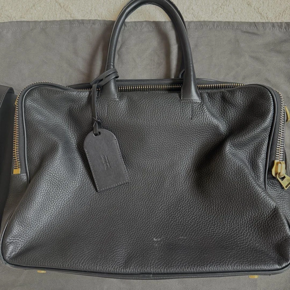 Auténtico Estuche para Documentos de Cuero Negro TOMFORD Maletín Bolso de Negocios Correa Foto 2 de 4