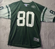 Vintage Starter Wayne Chrebet #80 New York Jets Jersey Green NFL Mens XL