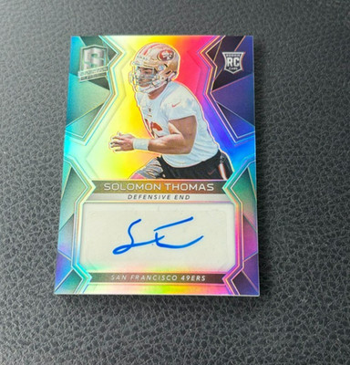 2017 Panini Spectra Solomon Thomas Rookie Prizm Auto 026/199