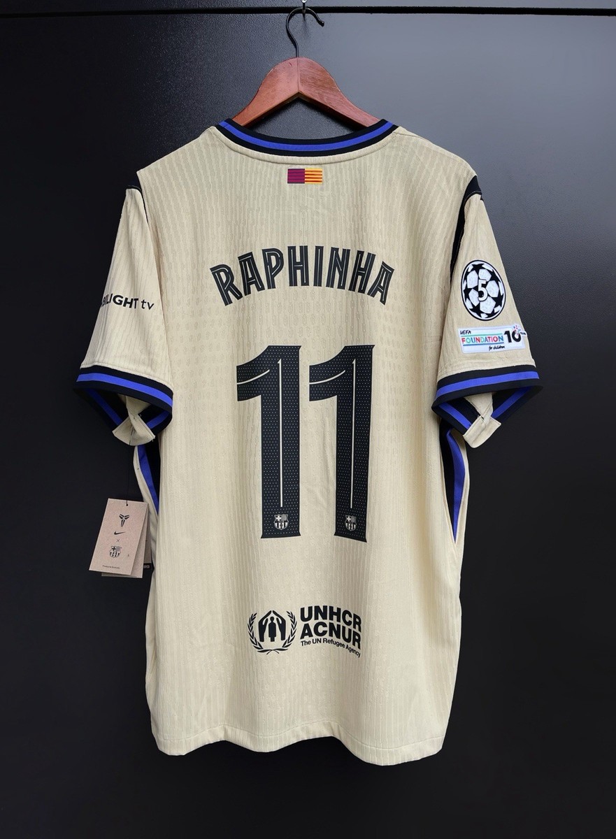 25/26 FC BARCELONA x Kobe Bryant Match Away UCL Jersey RAPHINHA