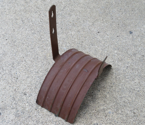 Vintage Metal Wall Mount Garden Hose Hanger Brown rack