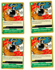 Set Of 4 Gum Gum Elephant Gun	OP13-038 Uncommon One Piece Trading Card